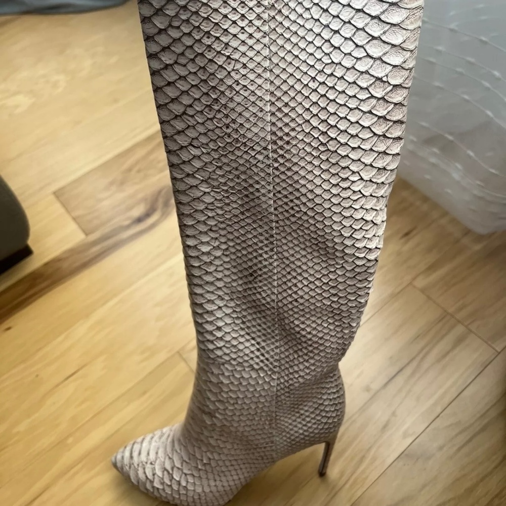 Sergio Rossi Python High Heels Boots - image 5